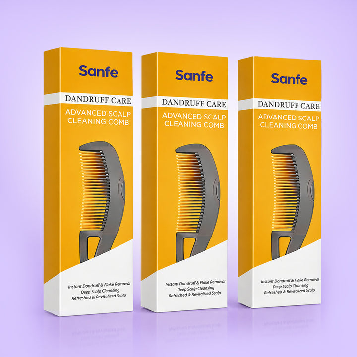 Sanfe Dandruff Care Advanced Scalp Cleaning Comb (Pack of 3)