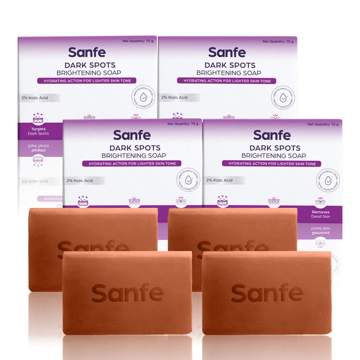 Dark Spot Brightening Soap with 2% Kojic Acid – Pack of 4