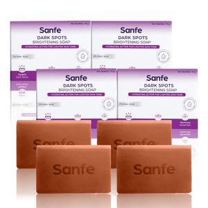 Sanfe Dark Spots Brightening Soap 75g (Pack of 4)