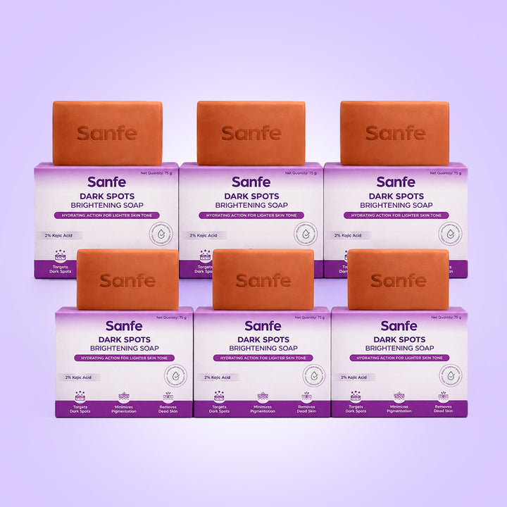 Sanfe Dark Spots Brightening Soap 75g (Pack of 6)