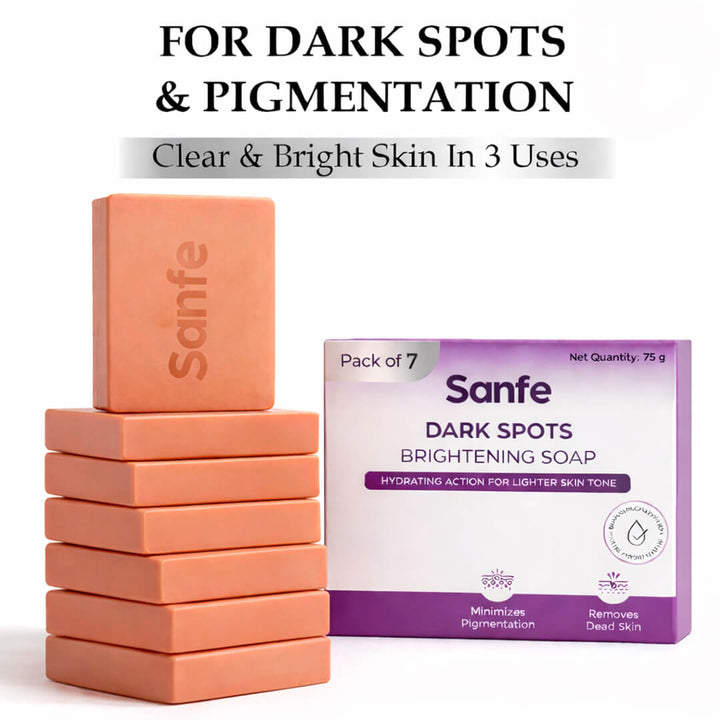 Sanfe Dark Spots Brightening Soap 75g (Pack of 7)