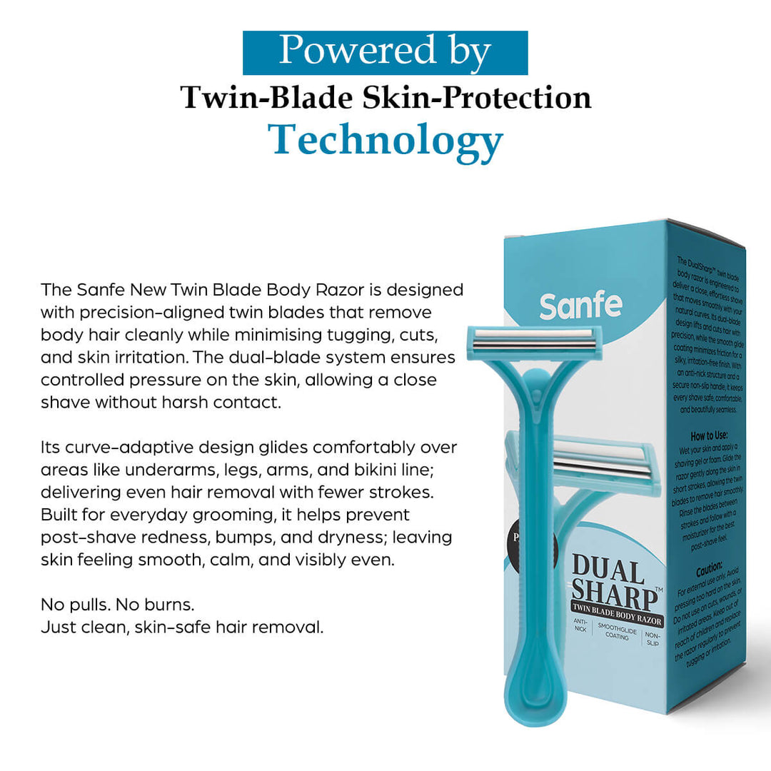 Sanfe Dual Sharp Twin Blade Body Razors