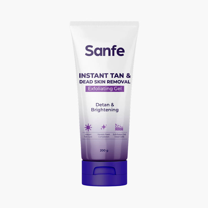 Sanfe Instant Tan & Dead Skin Removal Exfoliating Gel 200g