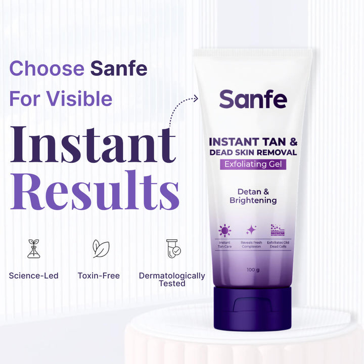 Sanfe Instant Tan & Dead Skin Removal Exfoliating Gel
