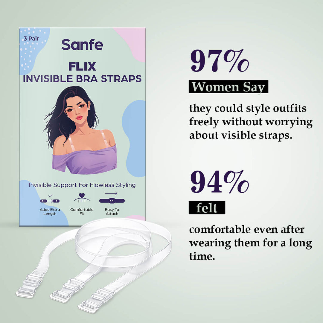Sanfe Flix Invisble Bra Straps
