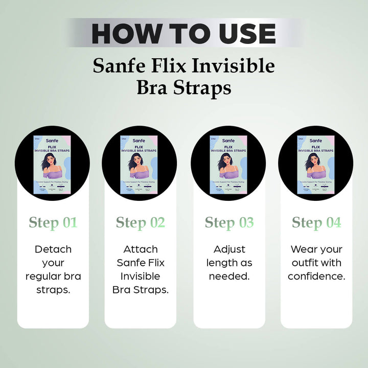 Sanfe Flix Invisble Bra Straps