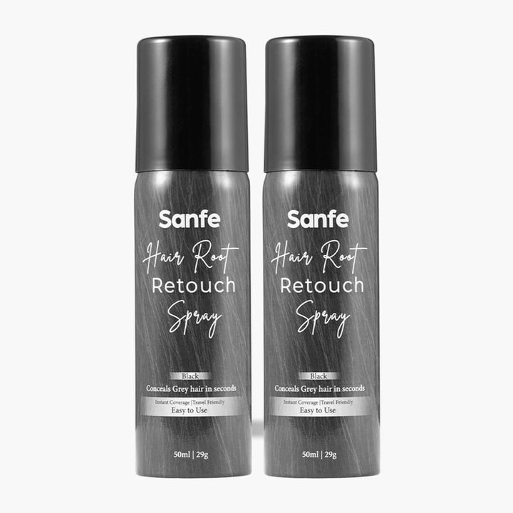 Grey to Black Instant Touch-Up Spray (Pack of 2)