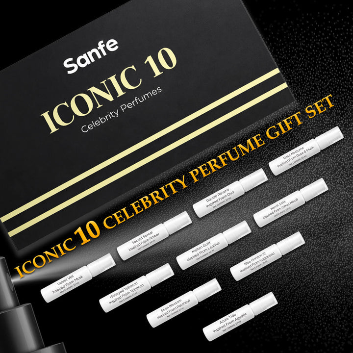 Sanfe ICONIC10 Celebrity-inspired Perfumes - Set of 10