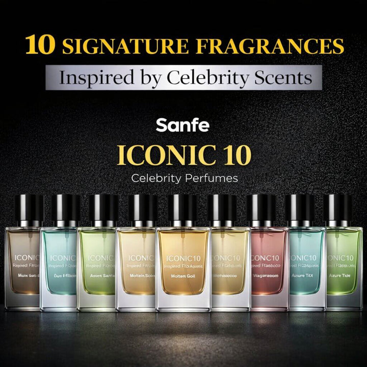 Sanfe ICONIC10 Celebrity-inspired Perfumes - Set of 10