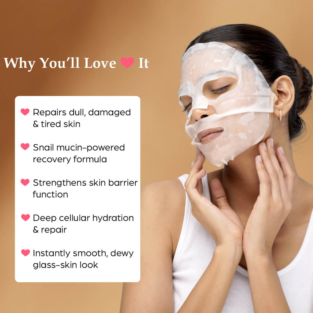 Illuminating Snail Mucin Sheet Mask (Pack of 6)