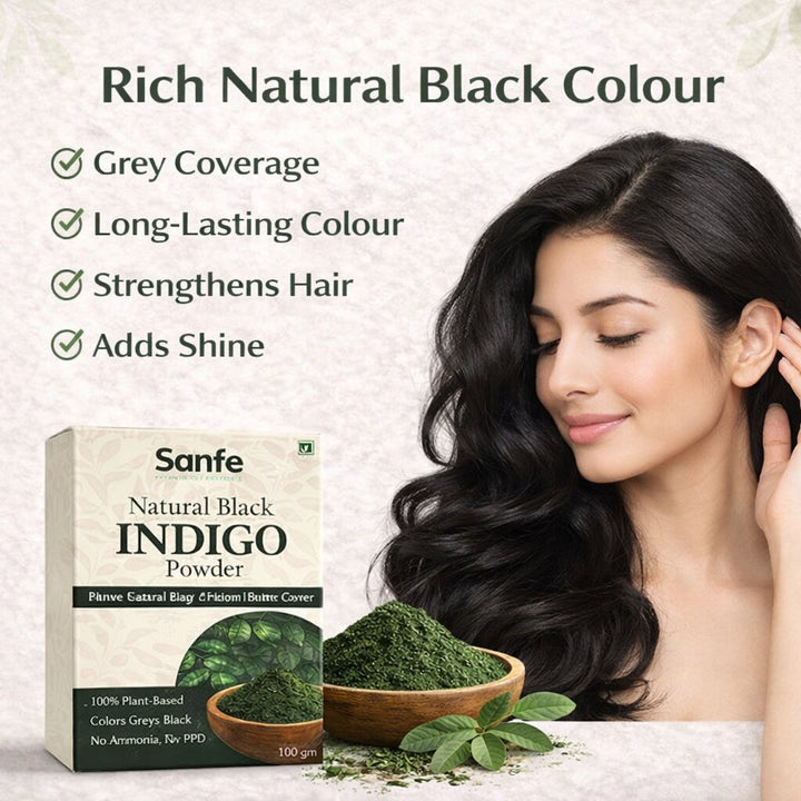 Indigo powder - Organic heena powder for black hair - 100g
