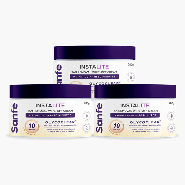 Instalite Detan Wipe-off cream 200g (Pack of 3)