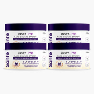 Instalite Detan Wipe-off cream 200g (Pack of 4)