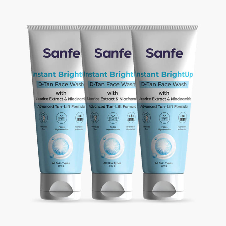 Sanfe Instant BrightUp D-Tan Face Wash (Pack of 3)