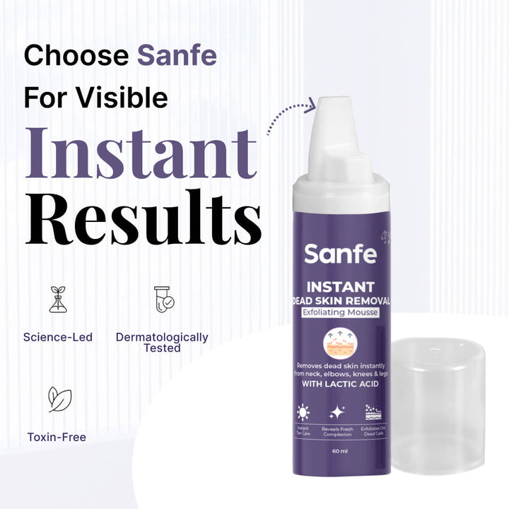 Sanfe Instant Dead Skin Removal Exfoliating Mousse - 60ml