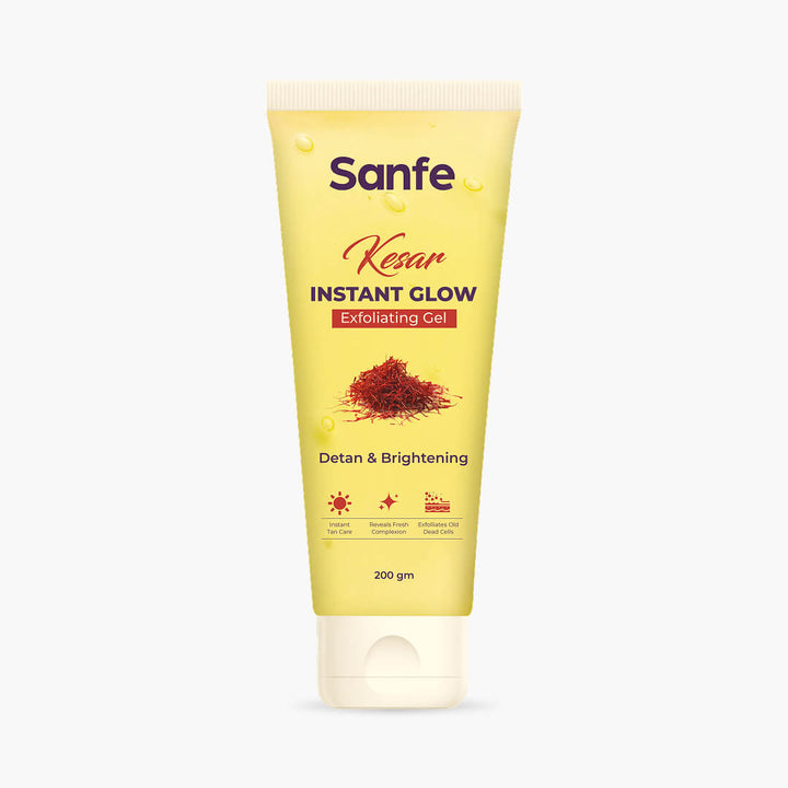 Sanfe Kesar Instant Glow Exfoliating Gel - 200gm