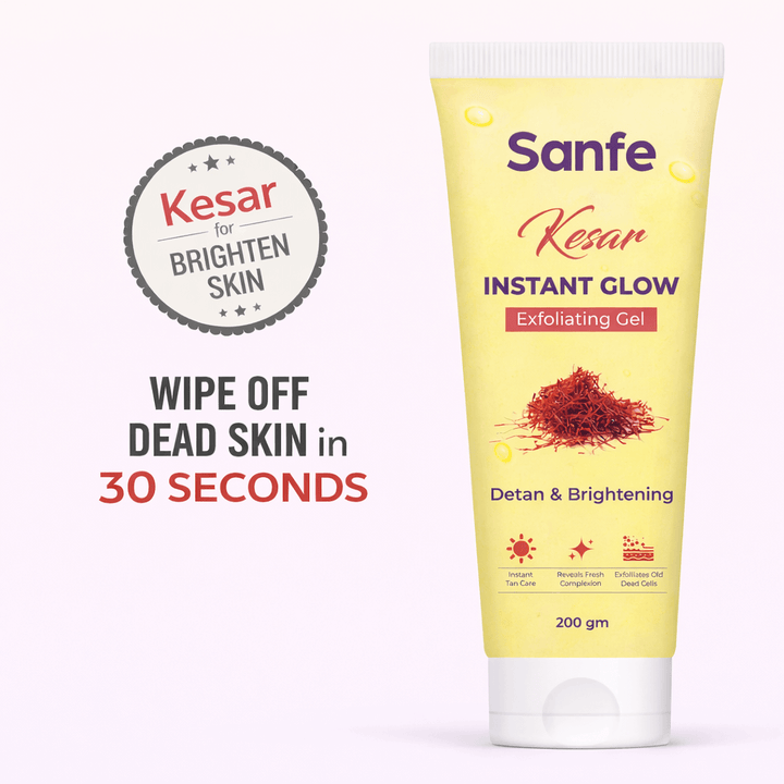 Sanfe Kesar Instant Glow Exfoliating Gel - 200gm