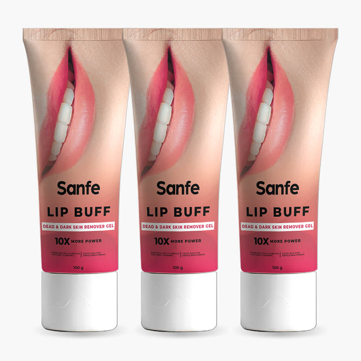 Lip buff dead & dark skin removal gel 100g (Pack of 3)