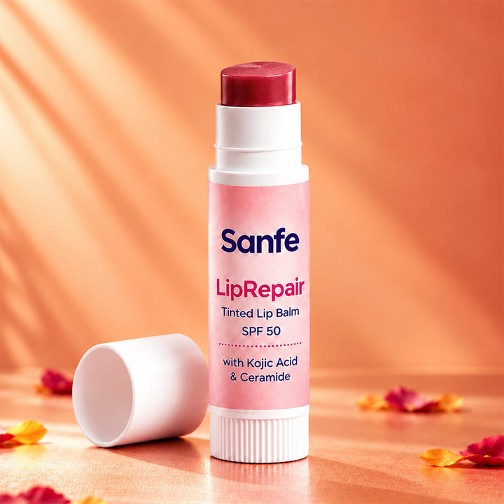 Sanfe LipRepair Tinted Lip Balm with SPF 50