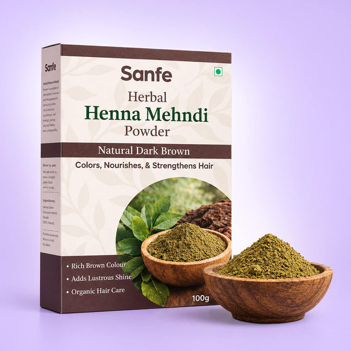 Natural Henna Mehendi Powder for Hair Color and Growth - 100g