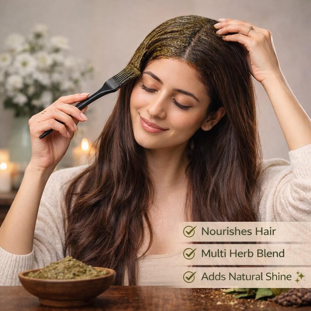 Natural Henna Mehendi Powder for Hair Color and Growth - 100g