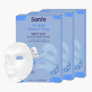 Sanfe Next Day Glass Skin Mask - Pack of 3