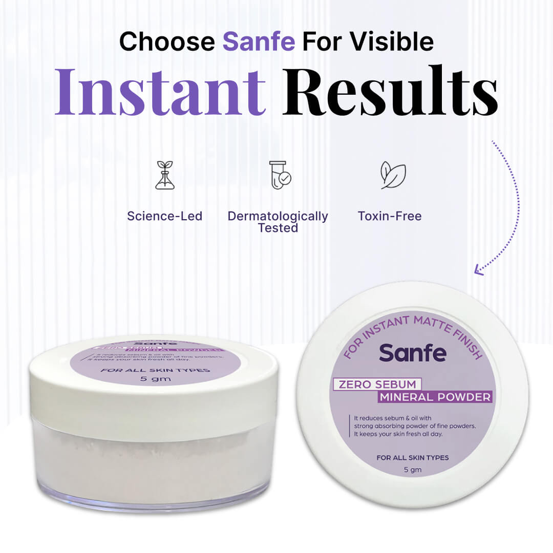 Sanfe No Sebum Mineral Powder  For all skin types, 5gm