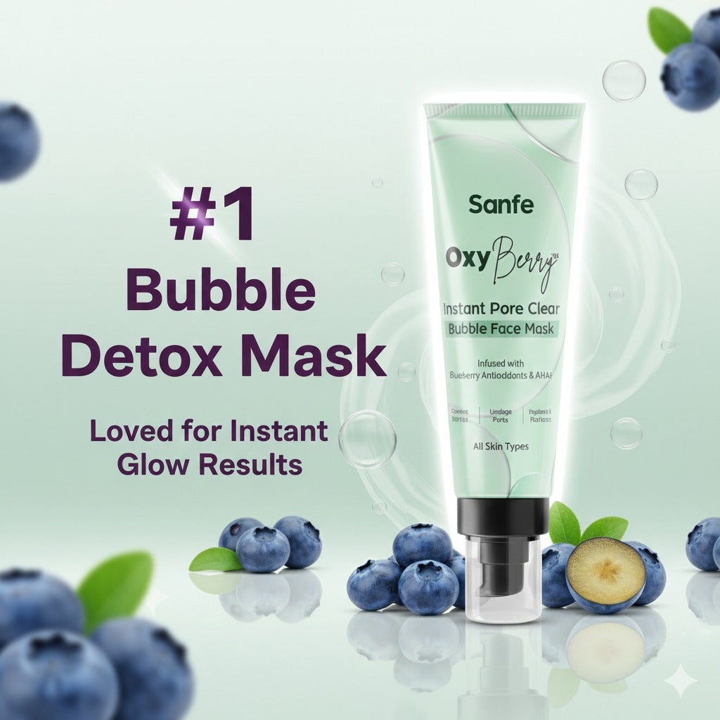 OxyBerry Instant Pore Clear Bubble Face Mask
