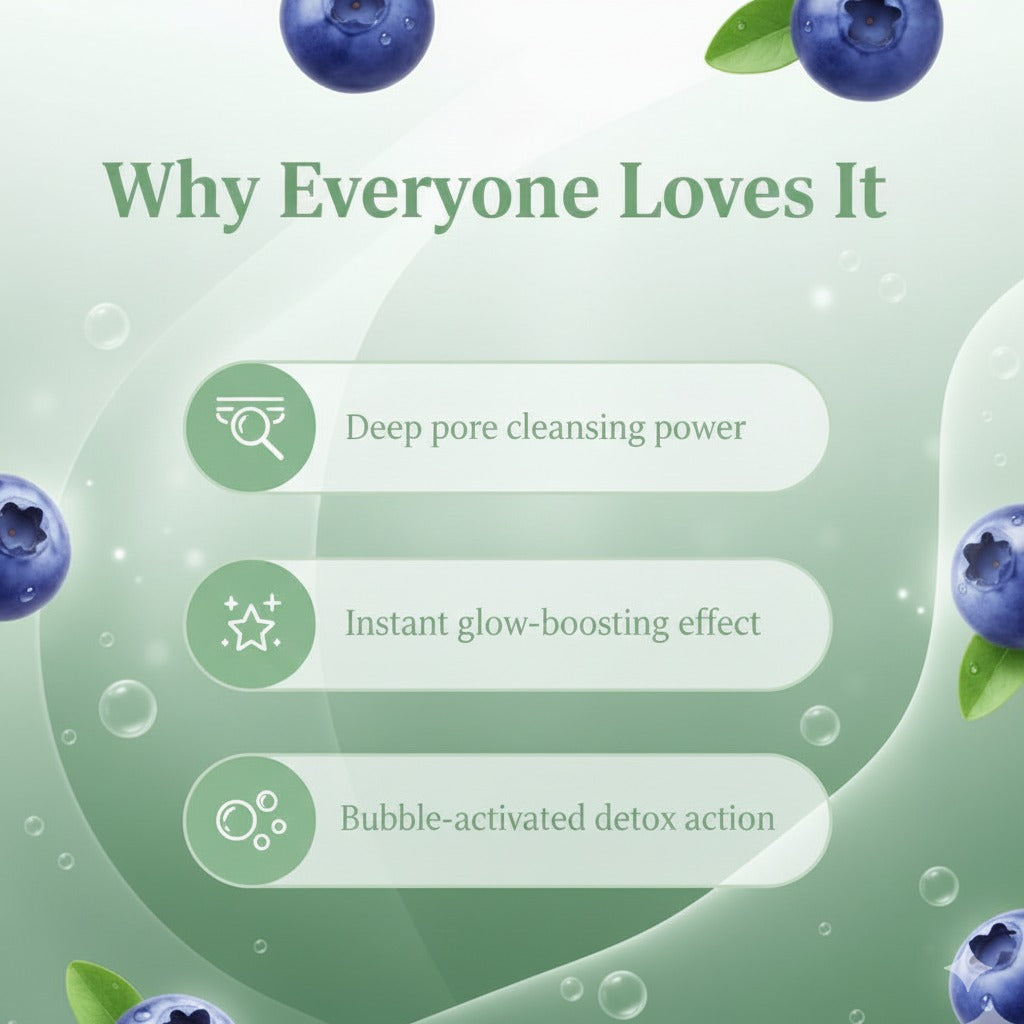 OxyBerry Instant Pore Clear Bubble Face Mask