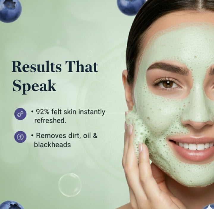 OxyBerry Instant Pore Clear Bubble Face Mask