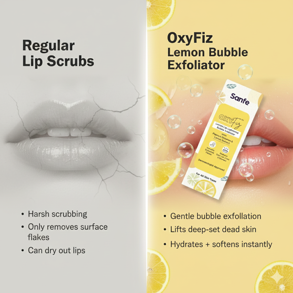 OxyFiz Lemon Lip Lightening Bubble Exfoliator