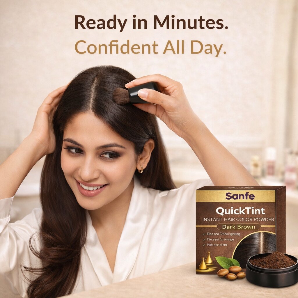 QuickTint Instant Hair Color Powder 20gm (Pack of 10)