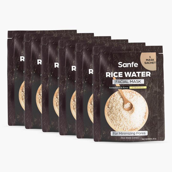 Rice Water Facial Mask (Pack of 6)