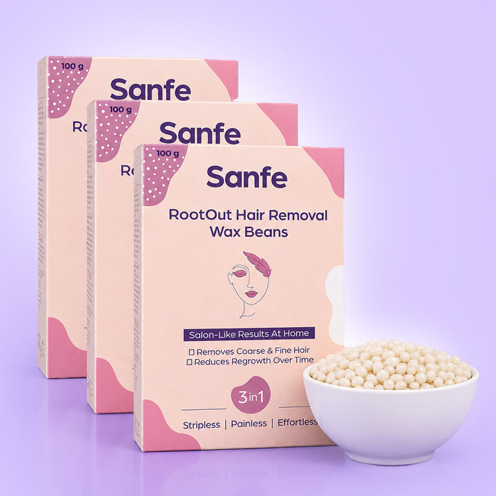 Sanfe RootOut Hair Removal Wax Beans (Pack of 3)