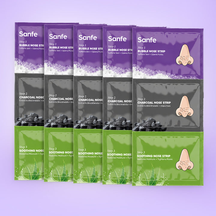 Sanfe Aloe Vera 3 Step Nose Kit (Pack of 5)