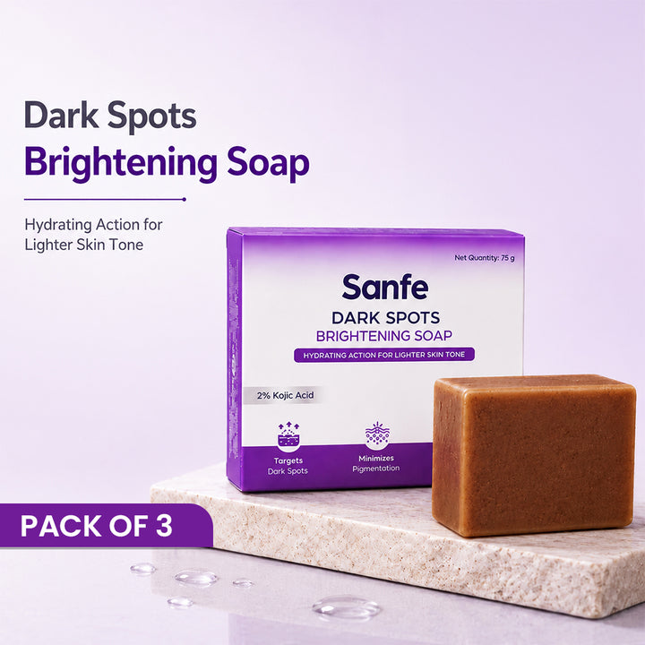 Sanfe Dark Spots Brightening Soap 75g (Pack of 3)