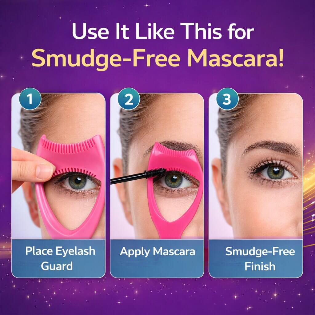 Sanfe Eyelash Guard Mascara Applicator Guide