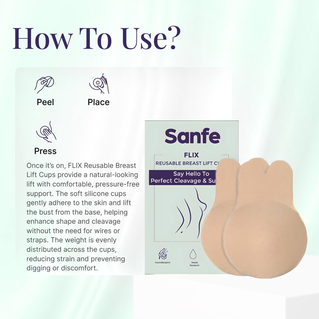 Sanfe Flix Reusable Boob Lift Cups
