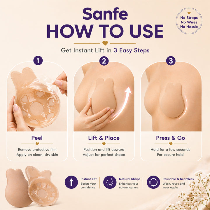 Sanfe Flix Reusable Boob Lift Cups