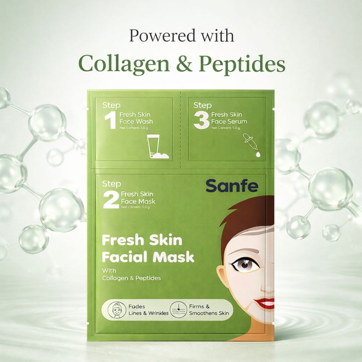 Sanfe Fresh Skin Facial Mask (Pack of 5)