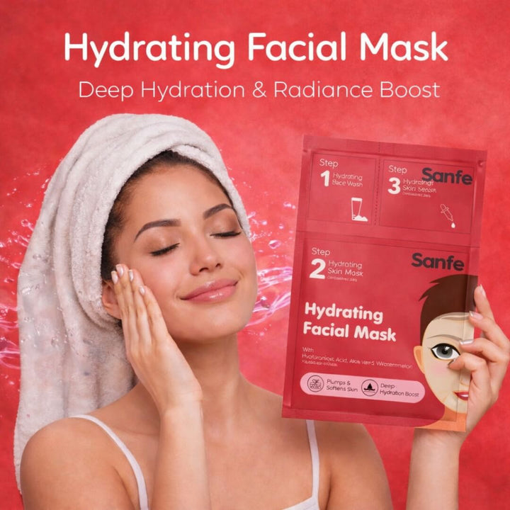 Sanfe Hydrating Facial Mask (Pack of 5)