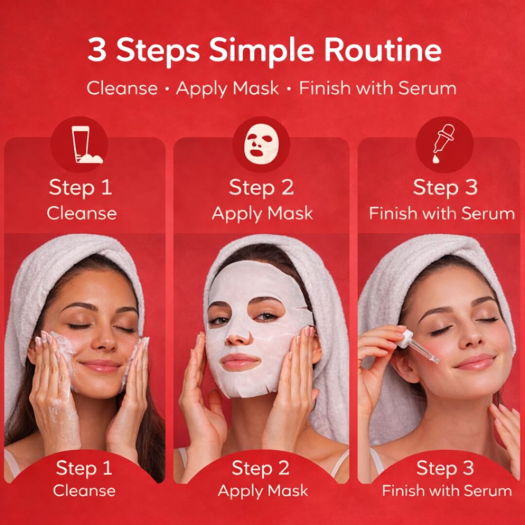 Sanfe Hydrating Facial Mask (Pack of 5)