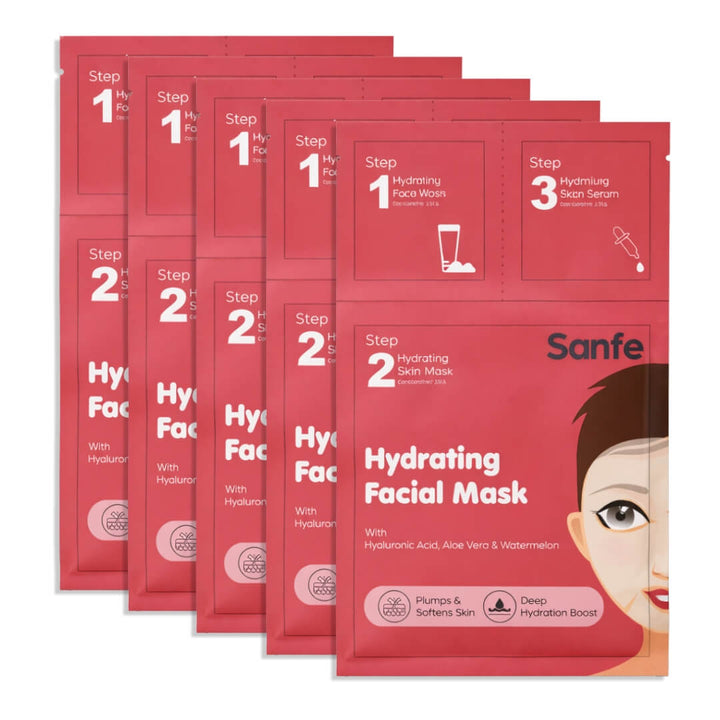 Sanfe Hydrating Facial Mask (Pack of 5)