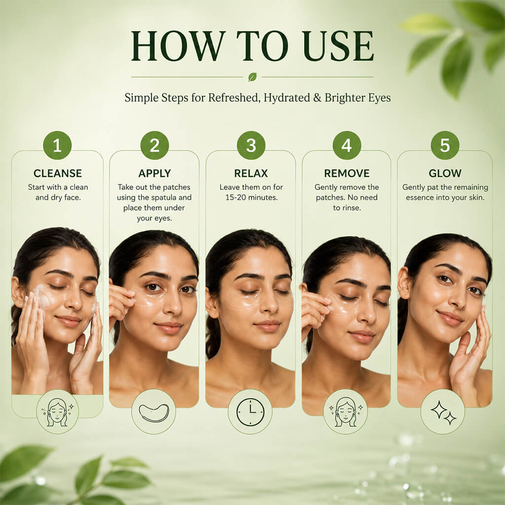 Sanfe Hydrogel Under Eye Patches (Pack of 6)