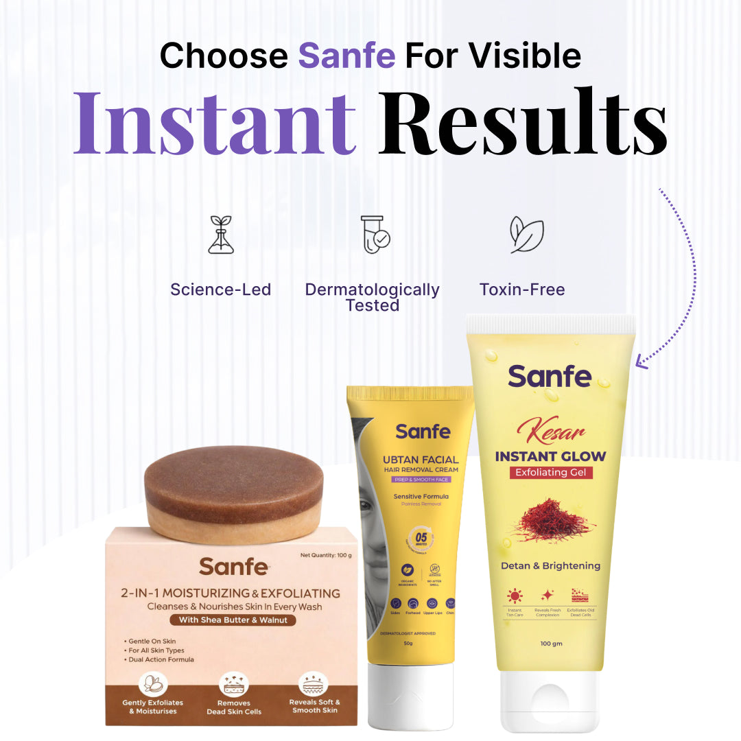 Sanfe Instant Glow & Smooth Skin Combo