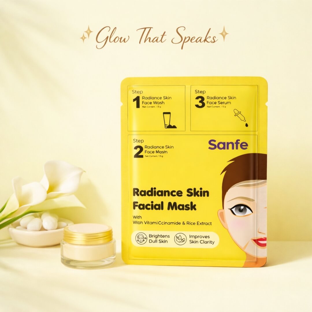 Sanfe Radiance Skin Facial Mask (Pack of 5)