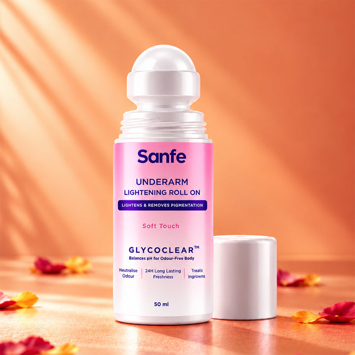 Sanfe Underarm Lightening Roll On For Women - Soft Touch