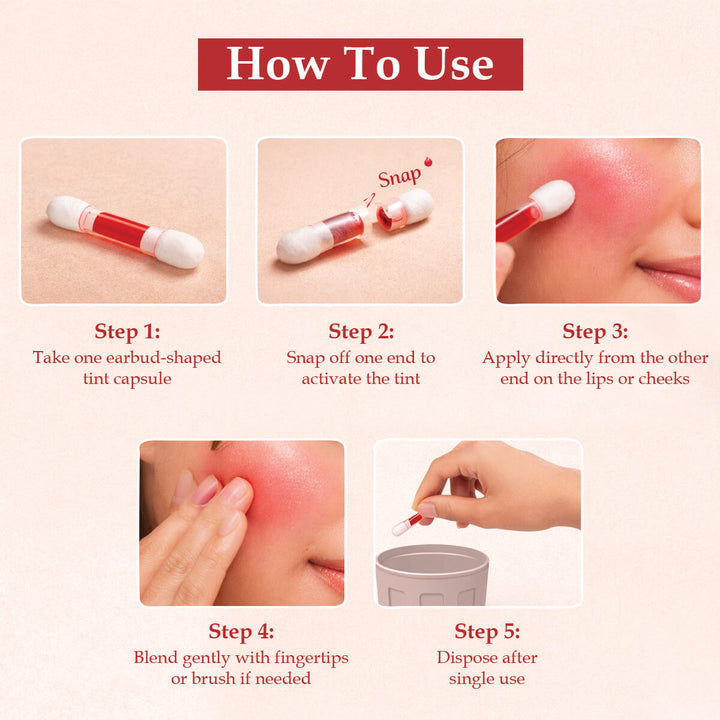 Lip & Cheek Tint: Easy Makeup