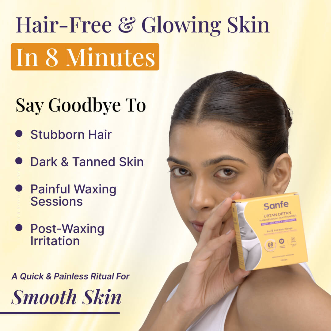 Sanfe Ubtan Detan Hair Removal Wax Powder