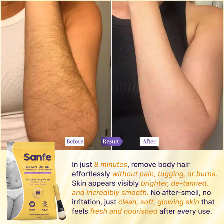 Sanfe Ubtan Detan Hair Removal Wax Powder